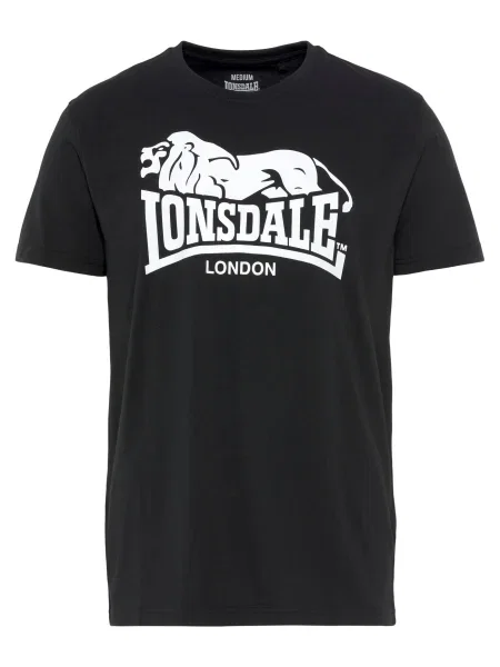 LONSDALE Marškinėliai geltona / vyno raudona / juoda balta