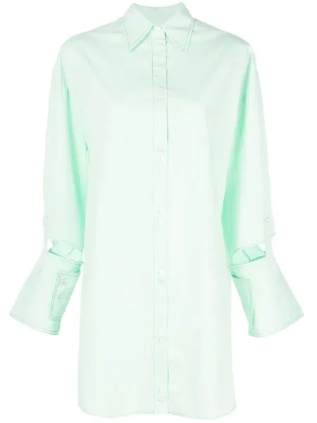 Rochie tip cămașă Ellery verde