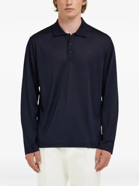 Polokošeľa Ferragamo modrá