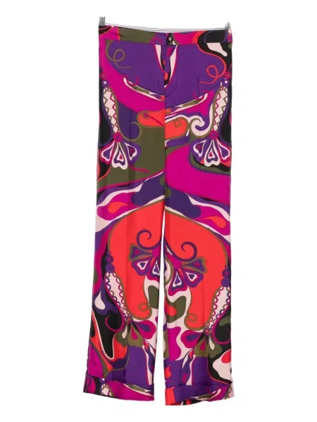 Pantaloni Pucci cu imagine cu imprimeu abstract violet