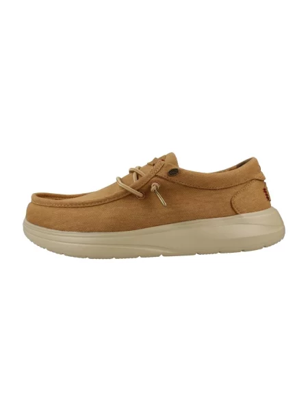 Pantofi Heydude din țesătură twill maro