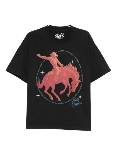 Tricou Melt cu imagine gri