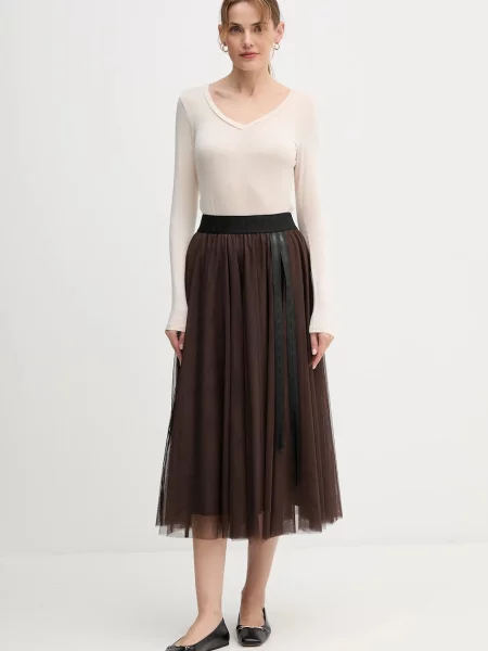 Юбка миди Joop! клеш розовая