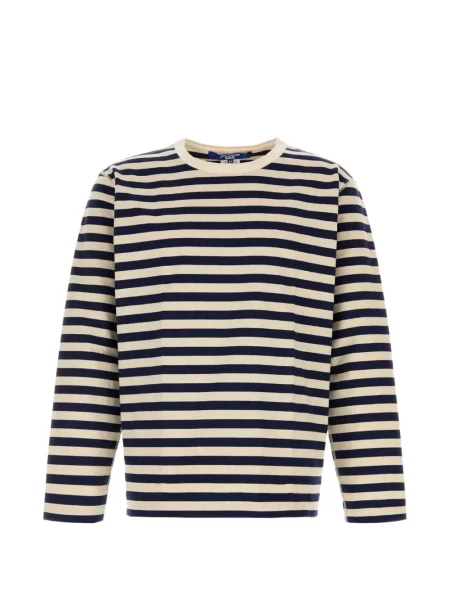 Tricou Junya Watanabe cu broderie cu dungi