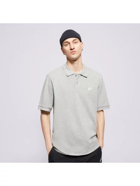 Nike Polo M Nk Club Ss Polo Pique szara