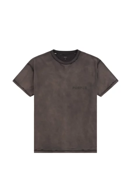 Tricou Purple Brand zdrențuiți negru