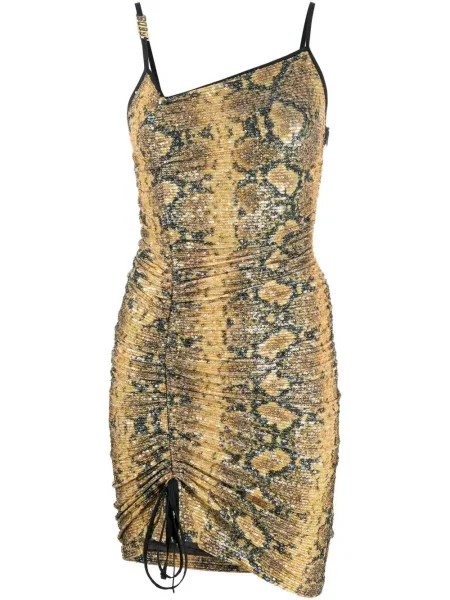 Rochie mini Gcds cu imagine de costum galben