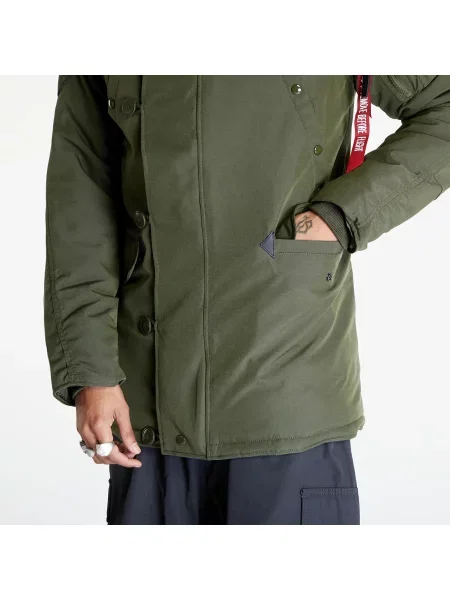 Jakna Alpha Industries za muškarce zelena za zimu maslina