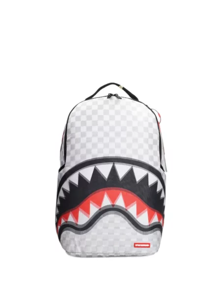 Rucsac Sprayground în carouri alb