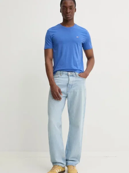 Tommy Jeans kratka majica vijolična