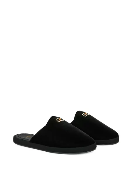 Kambarinės šlepetės Giuseppe Zanotti velvetinės juoda