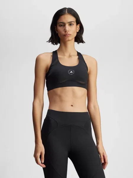 Спортивний топ adidas комбінований верх чорний