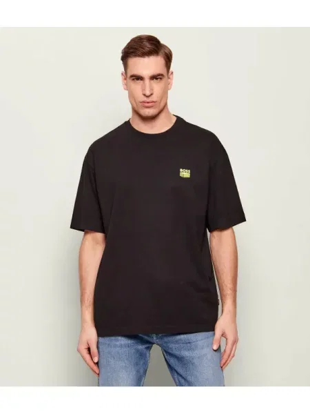 BOSS ORANGE Tricou Te_Brutalism | Relaxed fit negru