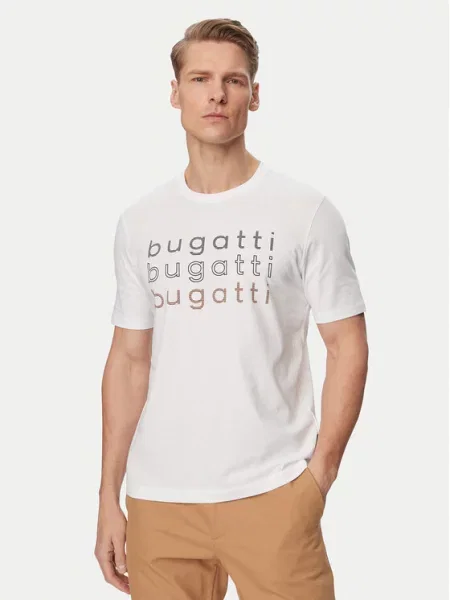 Bugatti Marškinėliai balta