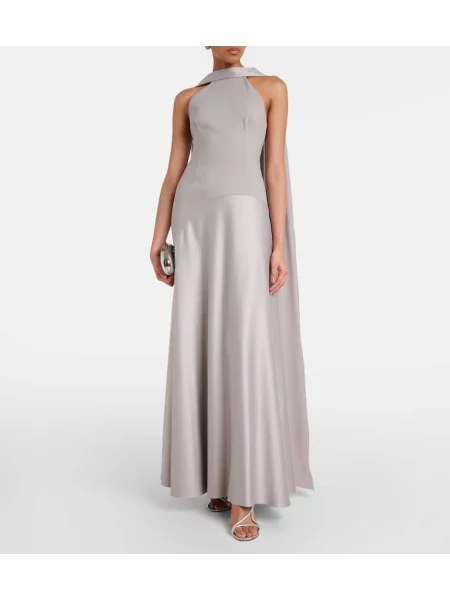 Rochie Solace London din satin gri