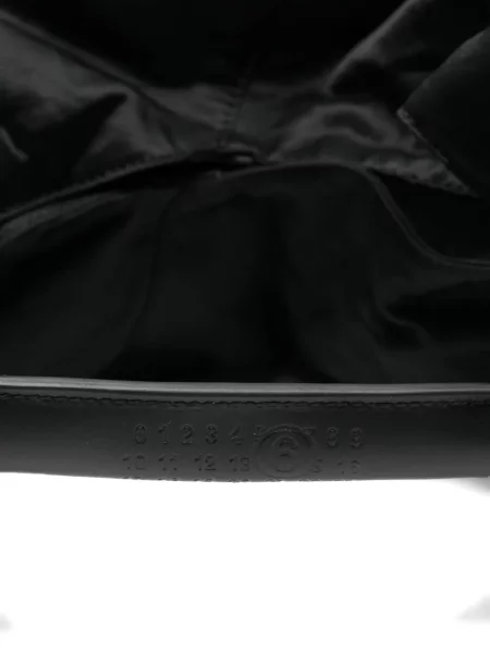 Geantă Mm6 Maison Margiela drapată negru