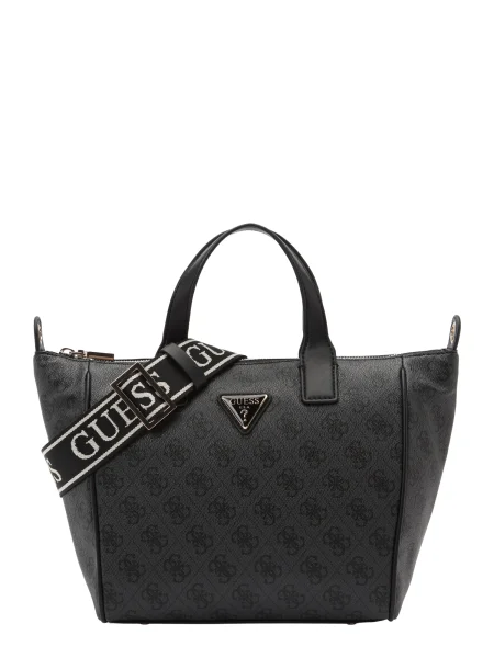 GUESS Ručna torbica Follie siva crna