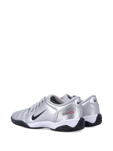 Iš natūralios odos retro stiliaus kelnės Nike apvaliu kaklu ruda
