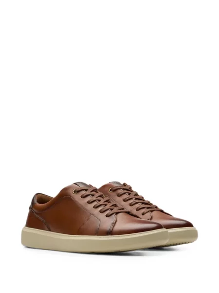 Δερμάτινα sneakers Clarks Originals καφέ