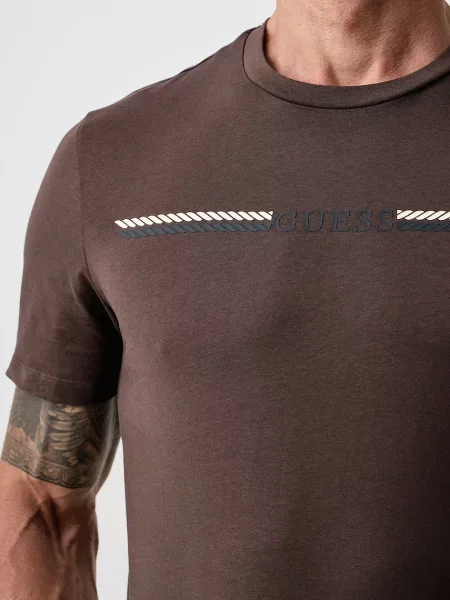 Guess T-shirt brązowa