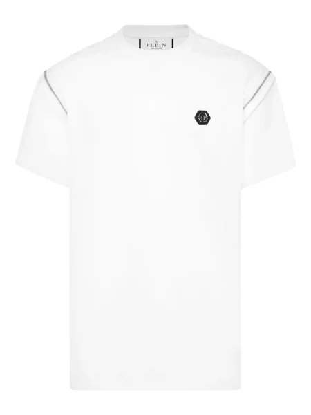 Tricou Philipp Plein scurt alb