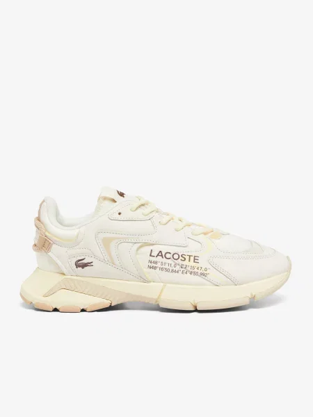 Кроссовки Lacoste бежевые
