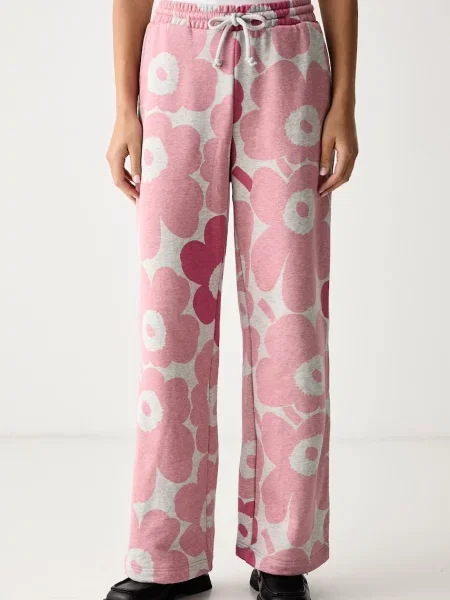 Marimekko pantaloni de trening pentru femei din roz