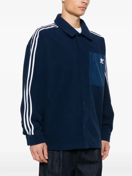 Spodnie Adidas polarowe niebieskie