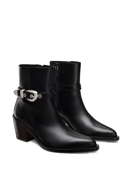 Botine Stuart Weitzman cu cataramă negru