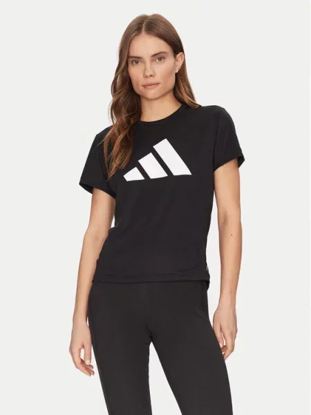 Tek majica Adidas s kratkimi rokavi črna