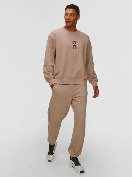 On Club Crew M Mężczyźni Bluzy i bluzy z kapturem On Size: S brązowy