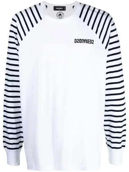 Tricou Dsquared2 lung alb