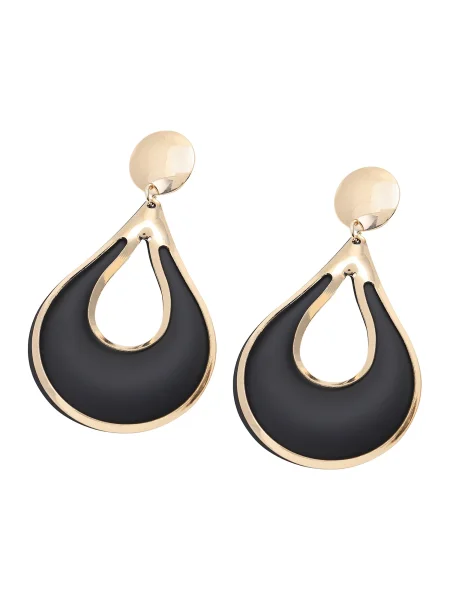 SOHI Uhani Sigrid zlata črna