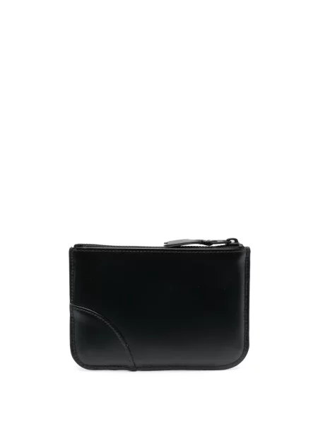 Iš natūralios odos piniginė Comme Des Garçons Wallet juoda