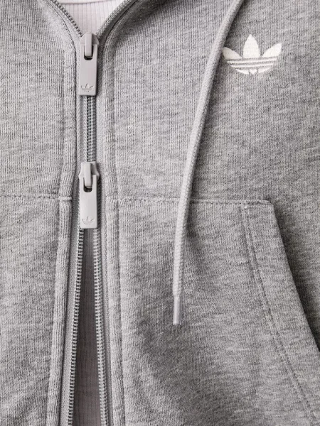 Суичър с качулка Adidas Originals с качулка сиво
