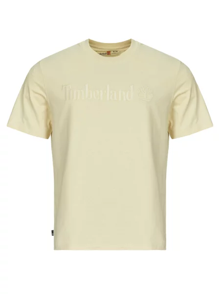 Kratek majica Timberland s kratkimi rokavi bež