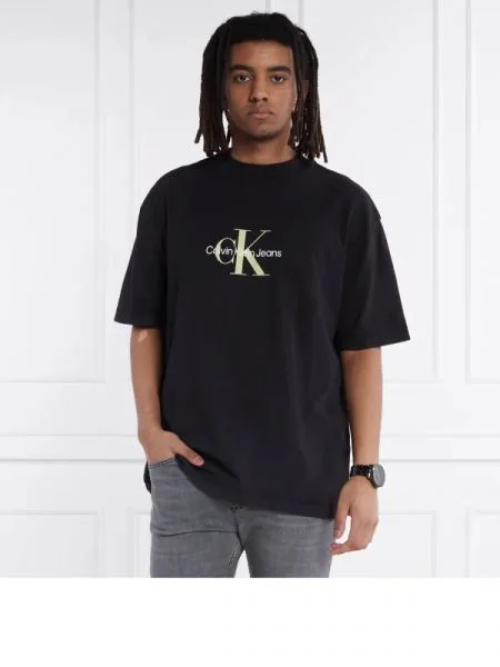 CALVIN KLEIN JEANS Póló ARCHIVAL MONOLOGO fekete
