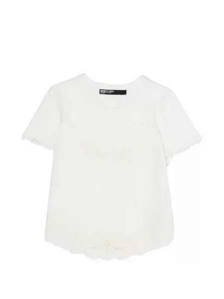 Tricou Bimba Y Lola cu broderie alb