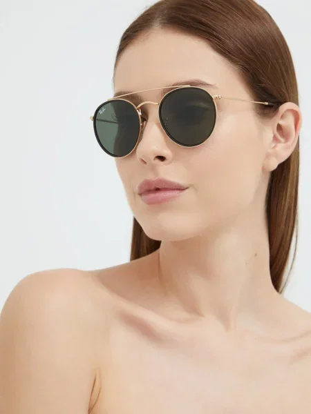 Ray-Ban Ochelari Round Double Bridge negru