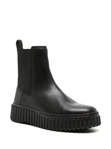 Iš natūralios odos chelsea stiliaus batai Clarks juoda