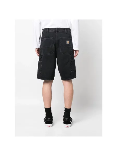 Szorty jeansowe Carhartt Wip czarne