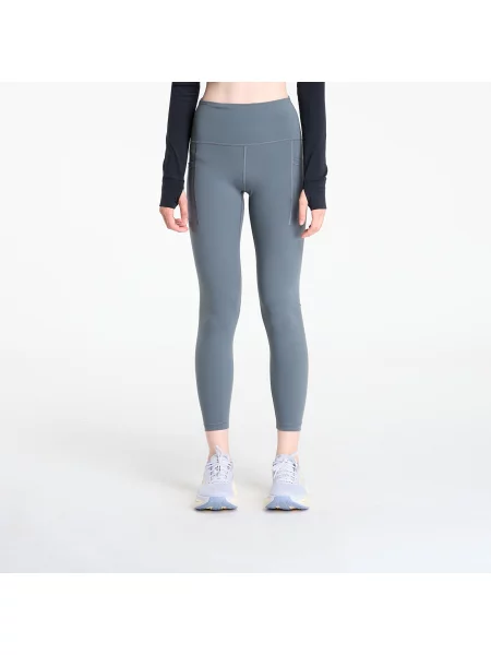 Spodnie New Balance z wysoką talią szare