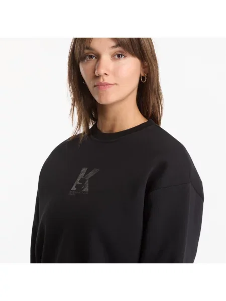 Φούτερ Karl Lagerfeld Jeans Reg K Logo Sweat Black M μαύρο