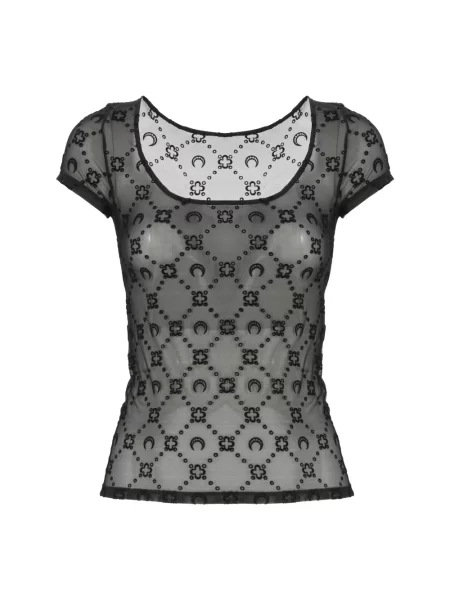 Koszulka Marine Serre z autografem czarna