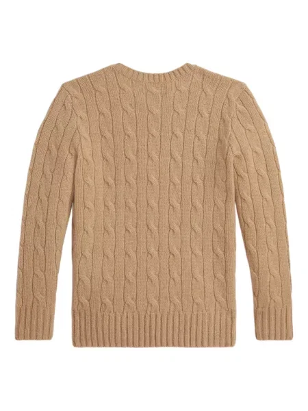 Sweter dziecięcy Polo Ralph Lauren brązowy