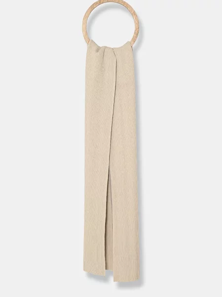 Coperni fular Knitted Collar Scarf femei neted bej