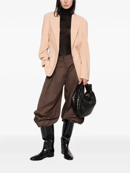 Lung top Jil Sander negru
