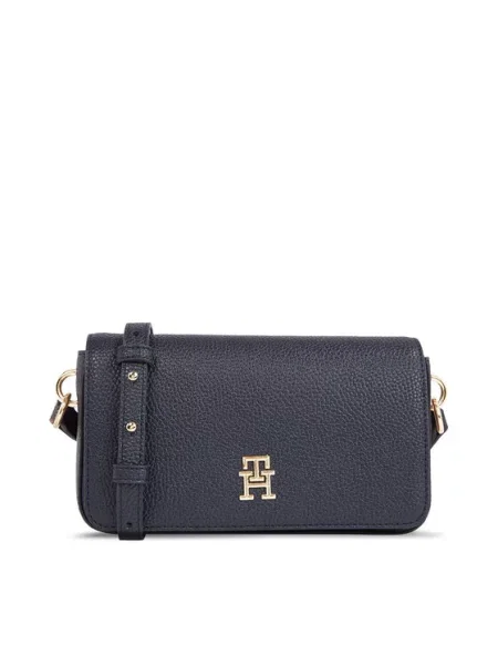 TOMMY HILFIGER Rankinė su ilgu dirželiu tamsiai mėlyna