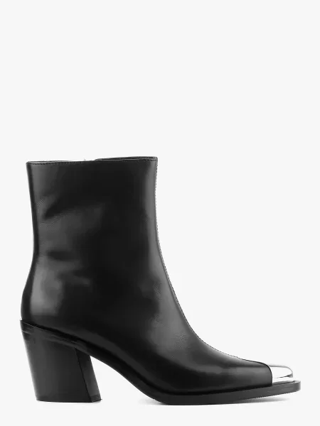 Кожаные ботильоны Leberdes черные