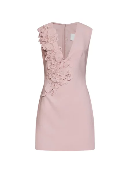 Rochie mini Costarellos cu model floral cu aplicații roz